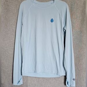 Stio Pale Blue Performance Long Sleeve Top